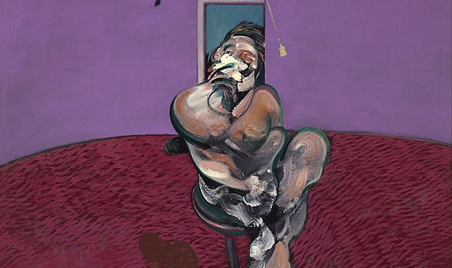 Francis Bacon's "Portrait of George Dyer Talking," 1966, which sold for £42.2. 