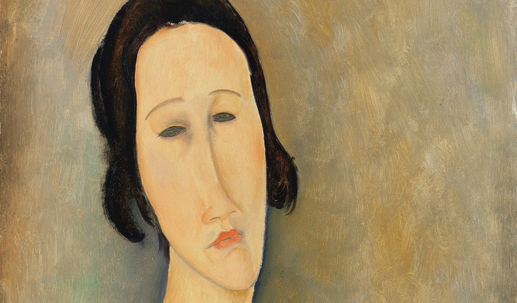 Amedeo Modigliani 's "Madame Hanka Zborowska” (1917), estimated at £5-7m, sold for £8,258,500. (Christie's Images LTD. 2016)
