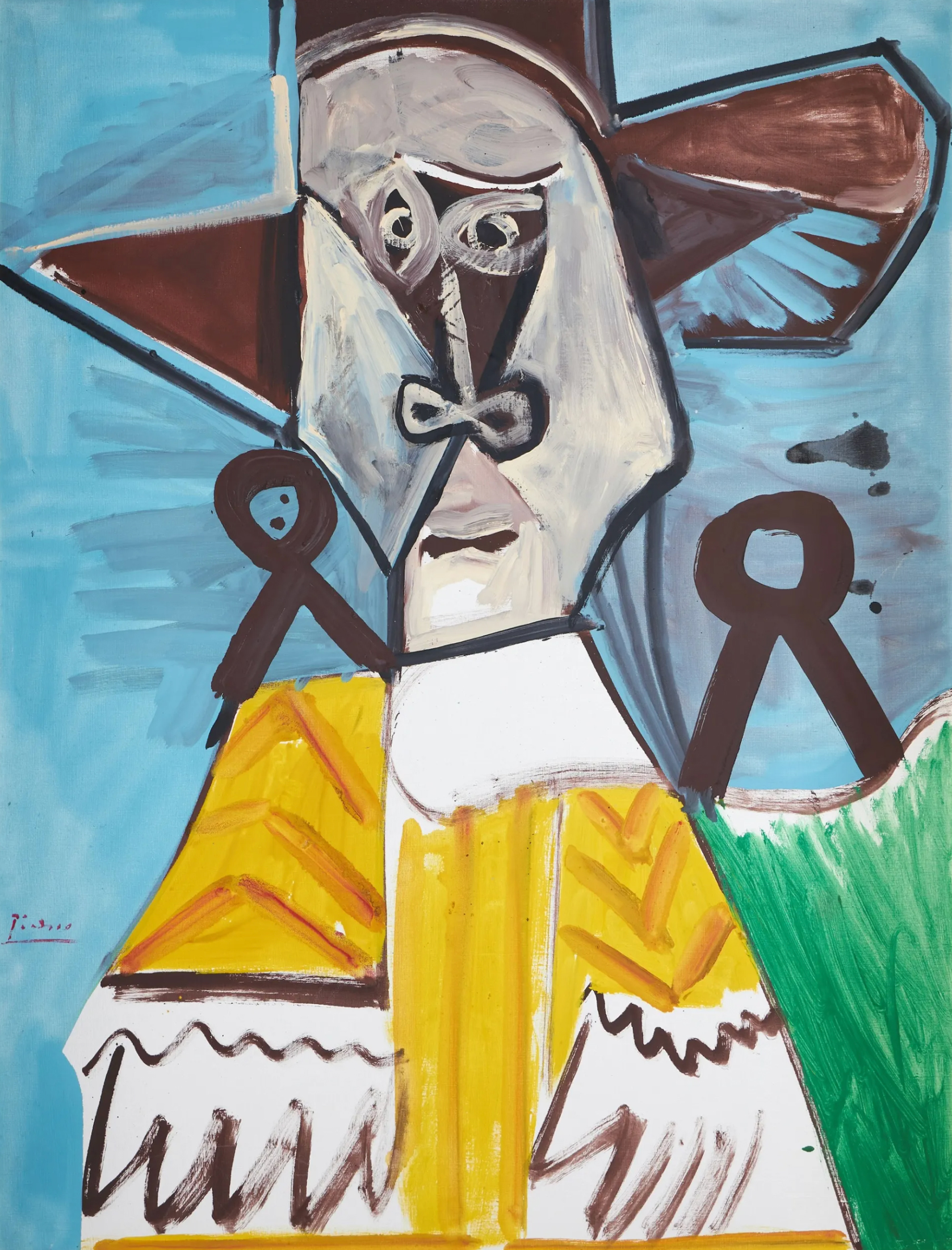 Pablo Picasso, Buste d'homme (1969)Courtesy Sotheby's