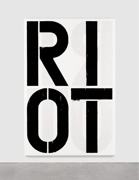 Christopher Wool's "Untitled (Riot)," 1990, sold for $29,930,000 at Sotheby's Contemporary Evening Sale on Tuesday.