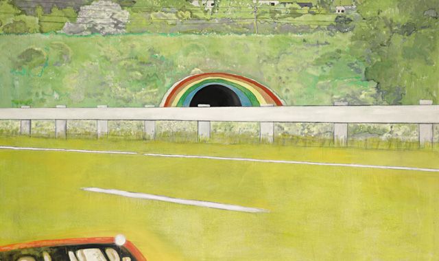 Peter Doig's "Country-rock (wing-mirror)" 1999, part of Sotheby's London Contemporary Art Evening Sale coming up on June 30, and estimated in the region of £9 million. 