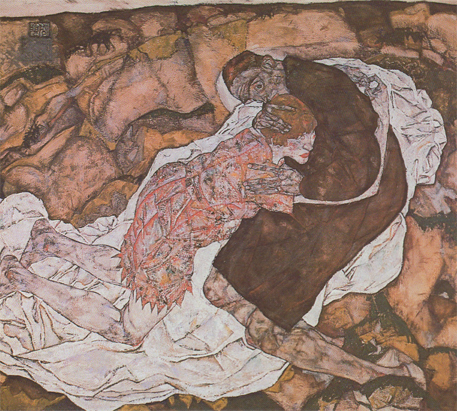 Death and the Maiden, a 1915 work using Wally Neuzil as a model.