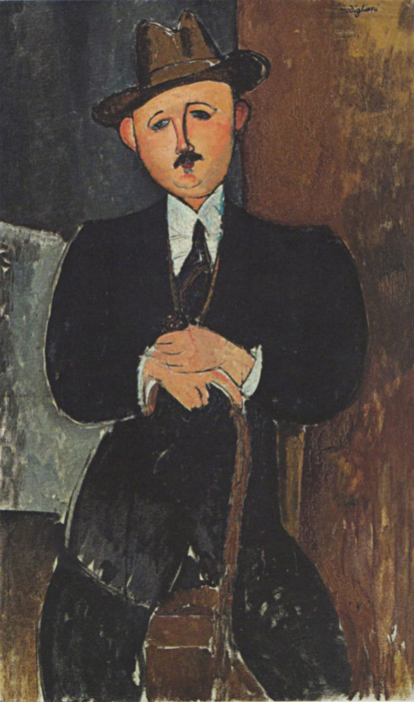 Arnedeo Modigliam's, Seated Man with a Cane, 1918, has been the subject of a protracted lawsuit