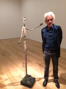 Sneak preview of the rare and fantastic hand-painted Alberto Giacometti bronze, "Pointing Man" from 1947 at Christie's New York. It goes on the block there on May 11 with record-breaking expectations in the region of $130 million.