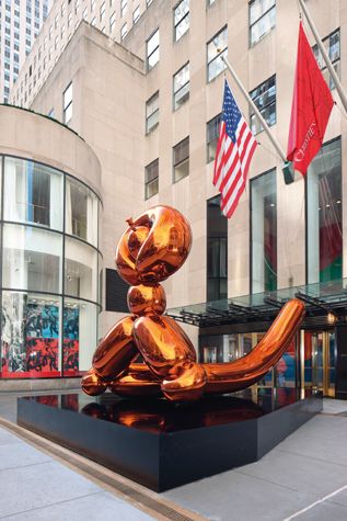  Play 8 / 9 Jeff Koons, Balloon Monkey (Orange), 2006-2013, Mirror-polished stainless steel with transparent color coating, Sold for $25,925,00
