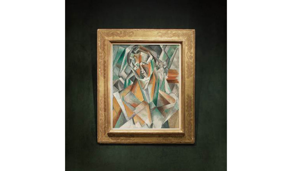 Pablo Picasso's "Femme assise," 1909. (Sotheby's)