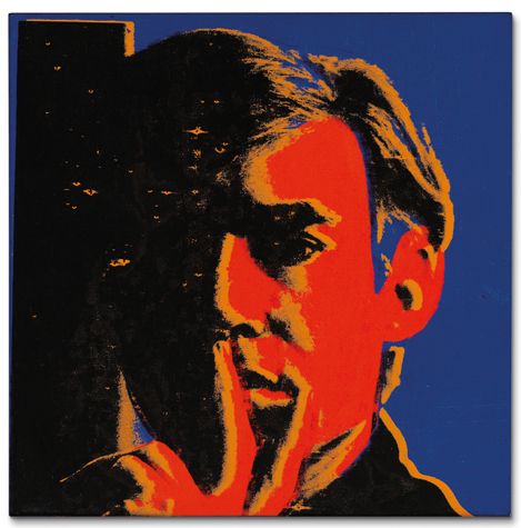 Andy Warhol, Self-Portrait, 1966, Acrylic and silkscreen inks on canvas, 55.9 x 55.9 cm, Sold for:  £3,666,500